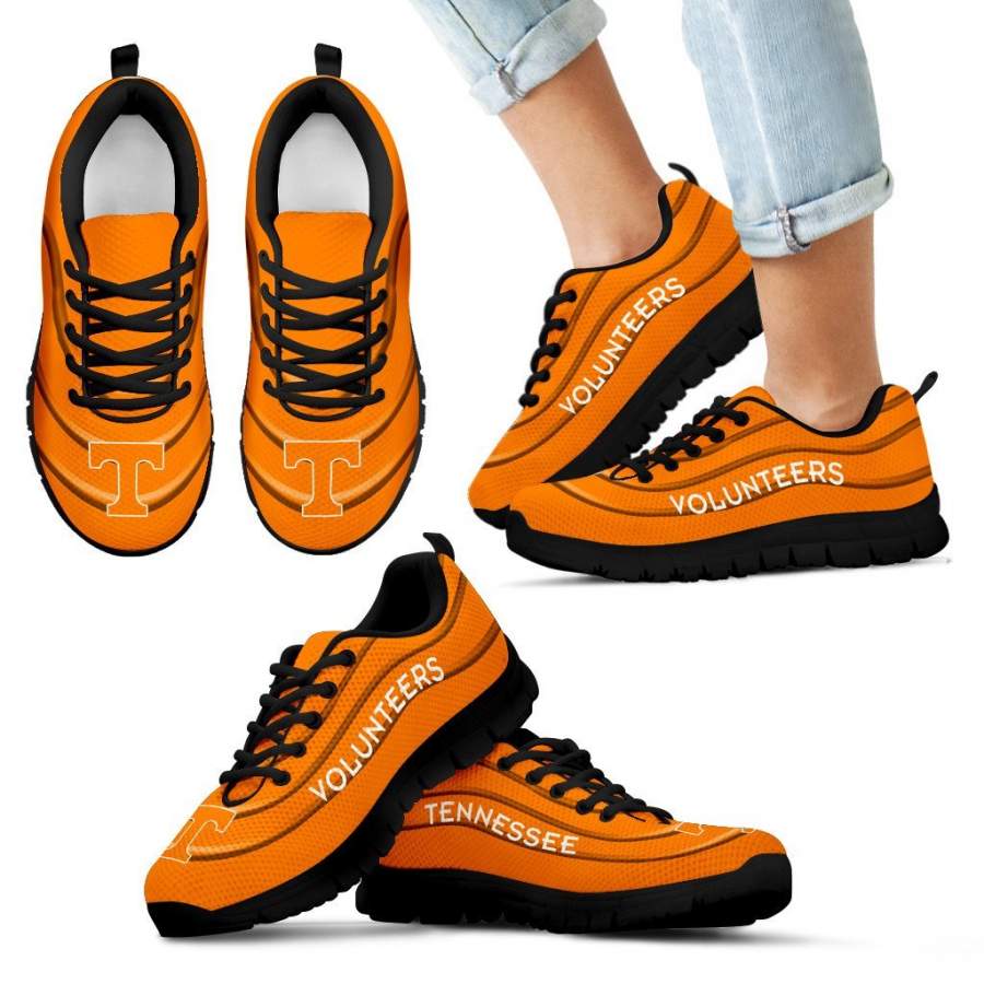 Wave Red Floating Pattern Tennessee Volunteers Sneakers