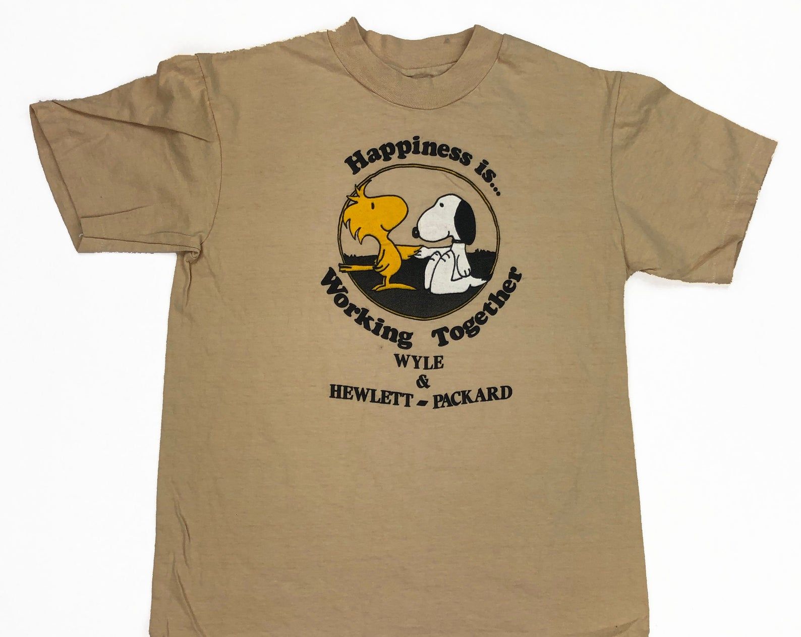 Vintage Peanuts Happiness Is Working Together T-shirt