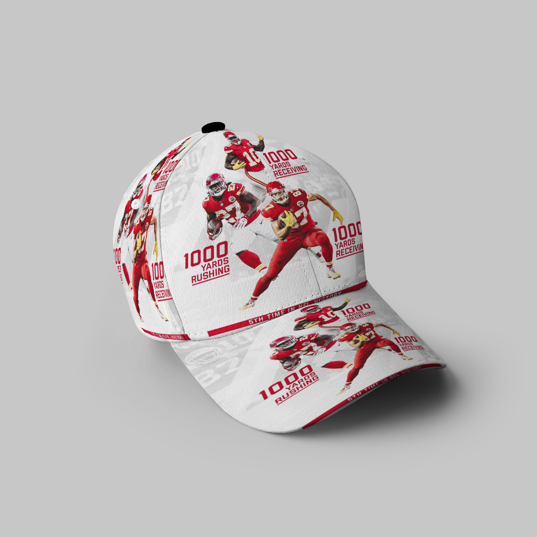 Kansas City Chiefs Team V10 3D Printing Baseball Cap Classic Hat