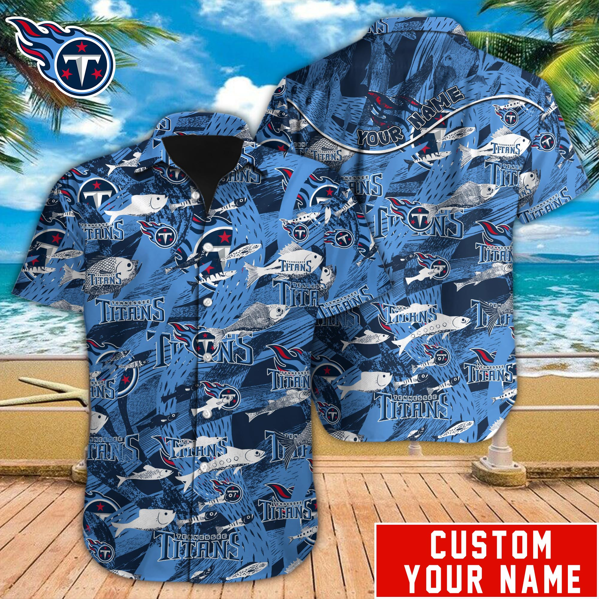 Tennessee Titans Nfl-Hawaiian Shirt Custom M-39404