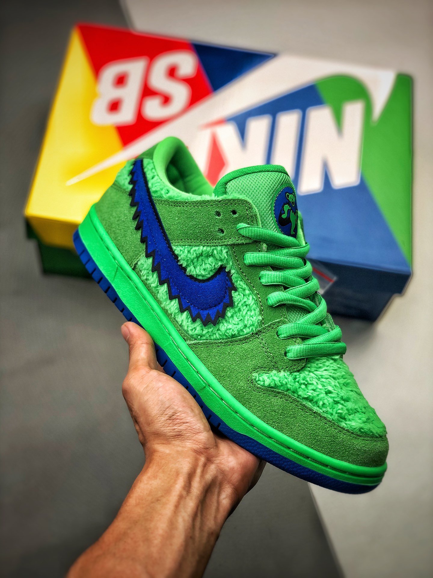 Grateful Dead x Nike SB Dunk Low Green Bear CJ5378-300 5340923