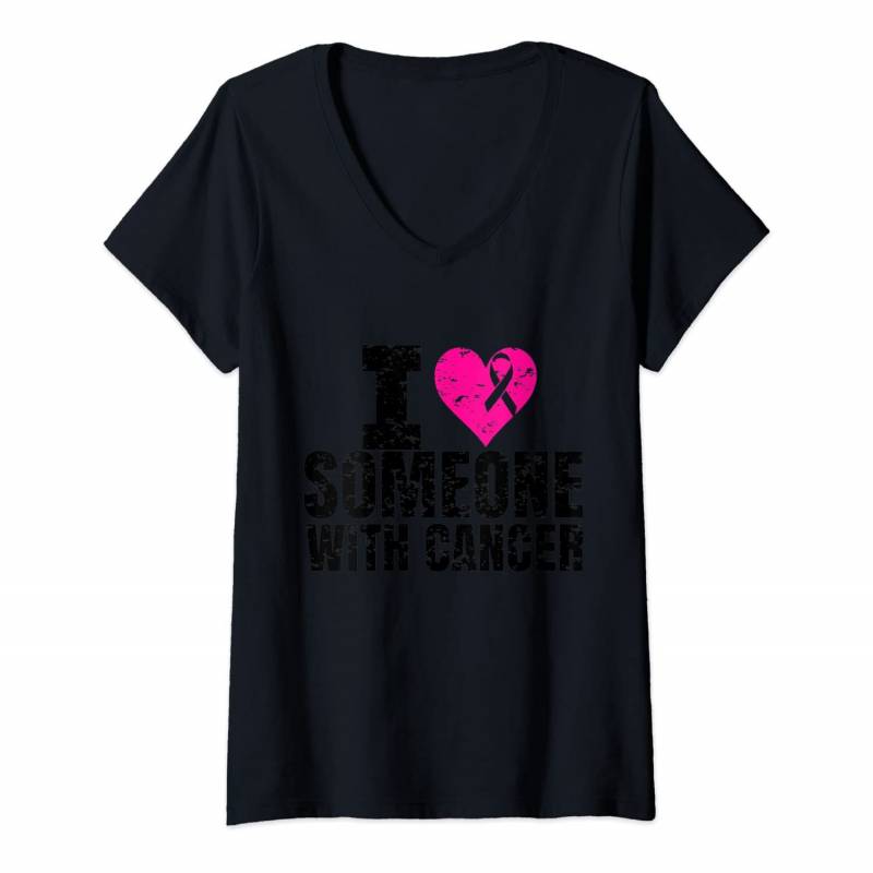 Womens Breast Cancer Awareness Hoodie Survivor NEVER GIVE UP V-Neck T-Shirt