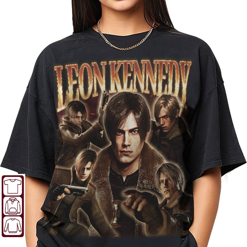 Leon Kennedy 90S Vintage Shirt, Leon Kennedy Shirt, Leon Kennedy Tee, Resident Evil 4 Tee, Resident Evil 4 Merch, Resident Evil 4