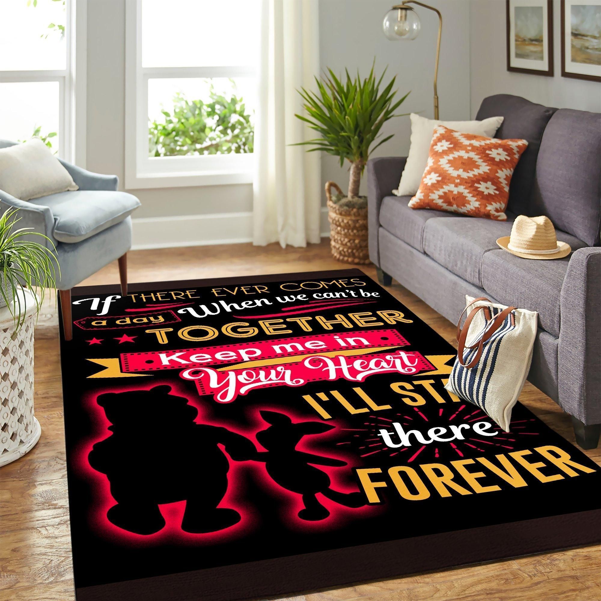 Pooh And Friends Area Rug Geeky Carpet – Home Decor – Bedroom Living Room Decor