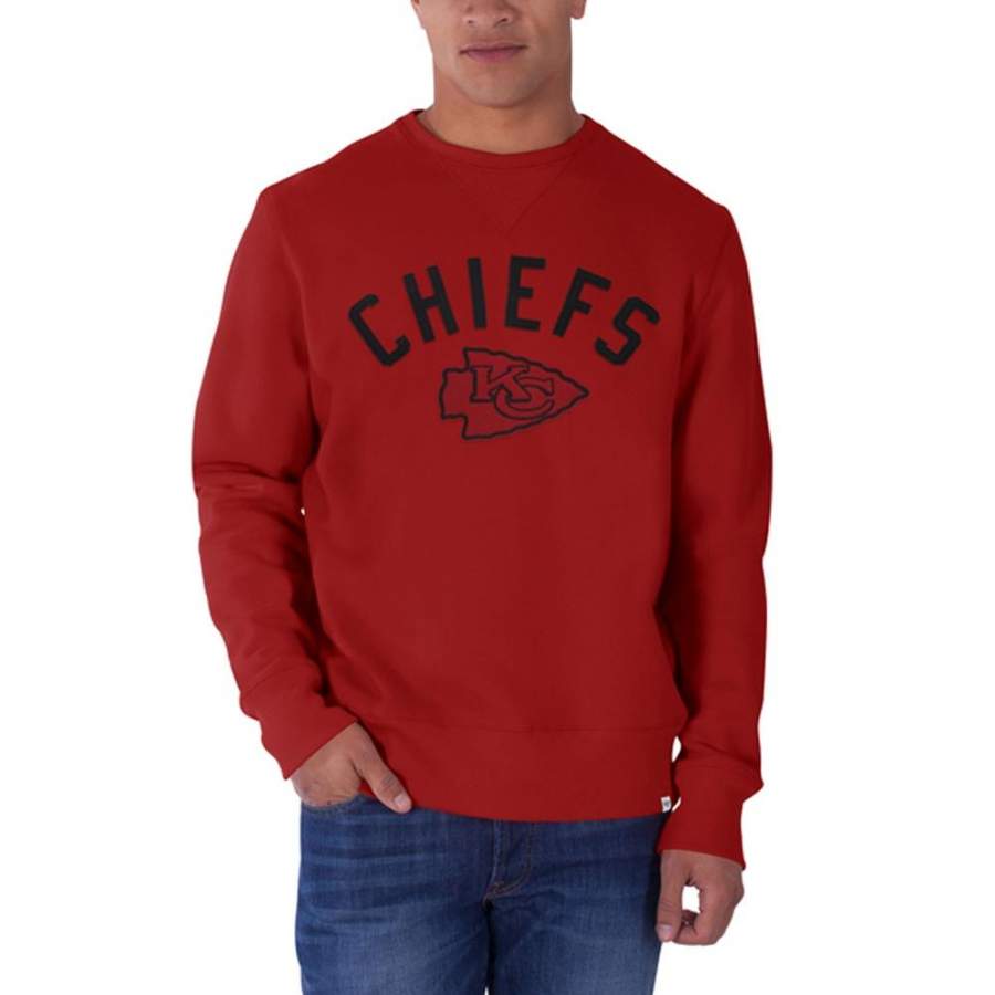 Kansas City Chiefs – Logo Cross Check Premium Crew Neck Sweatshirt