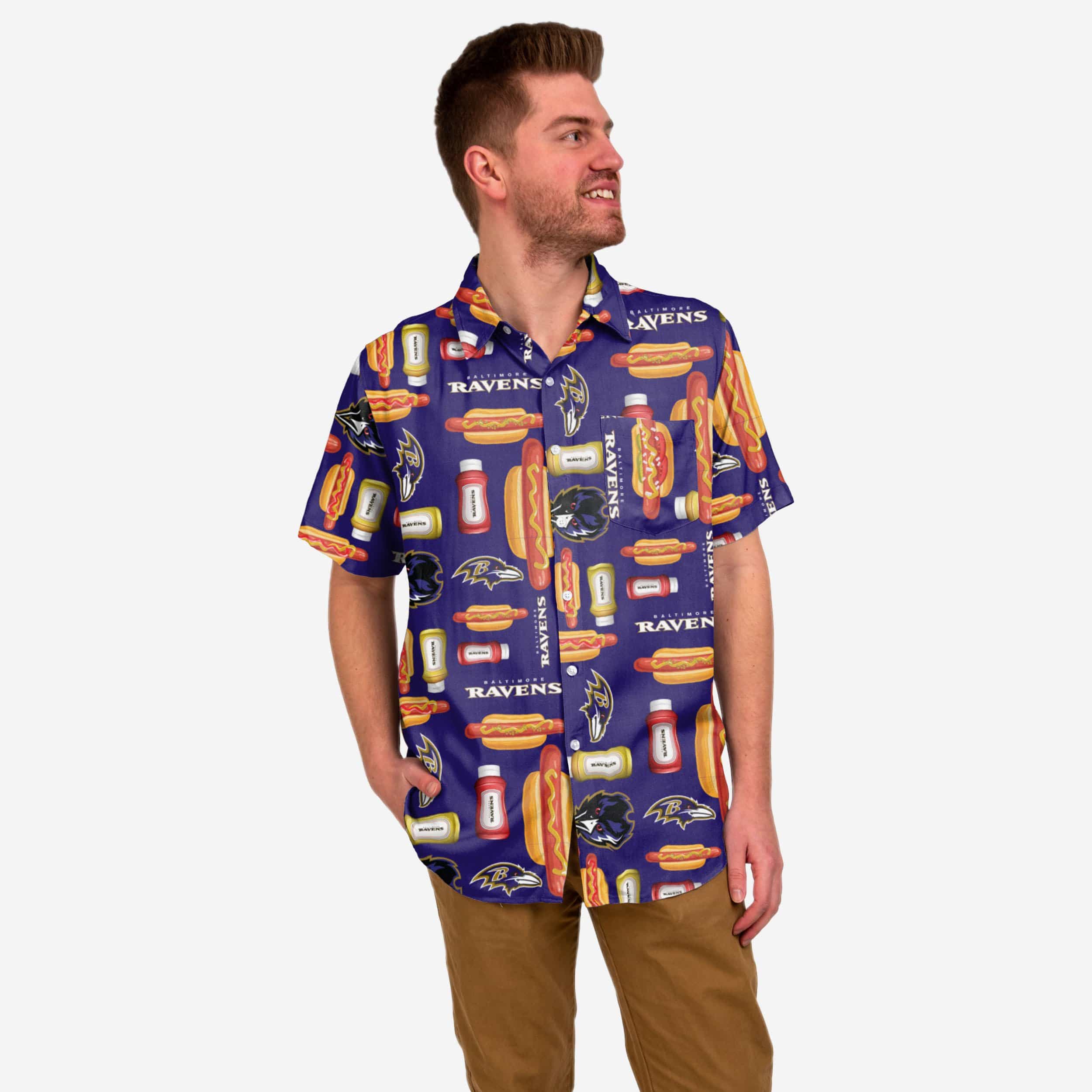 Baltimore Ravens Grill Pro Button Up Shirt