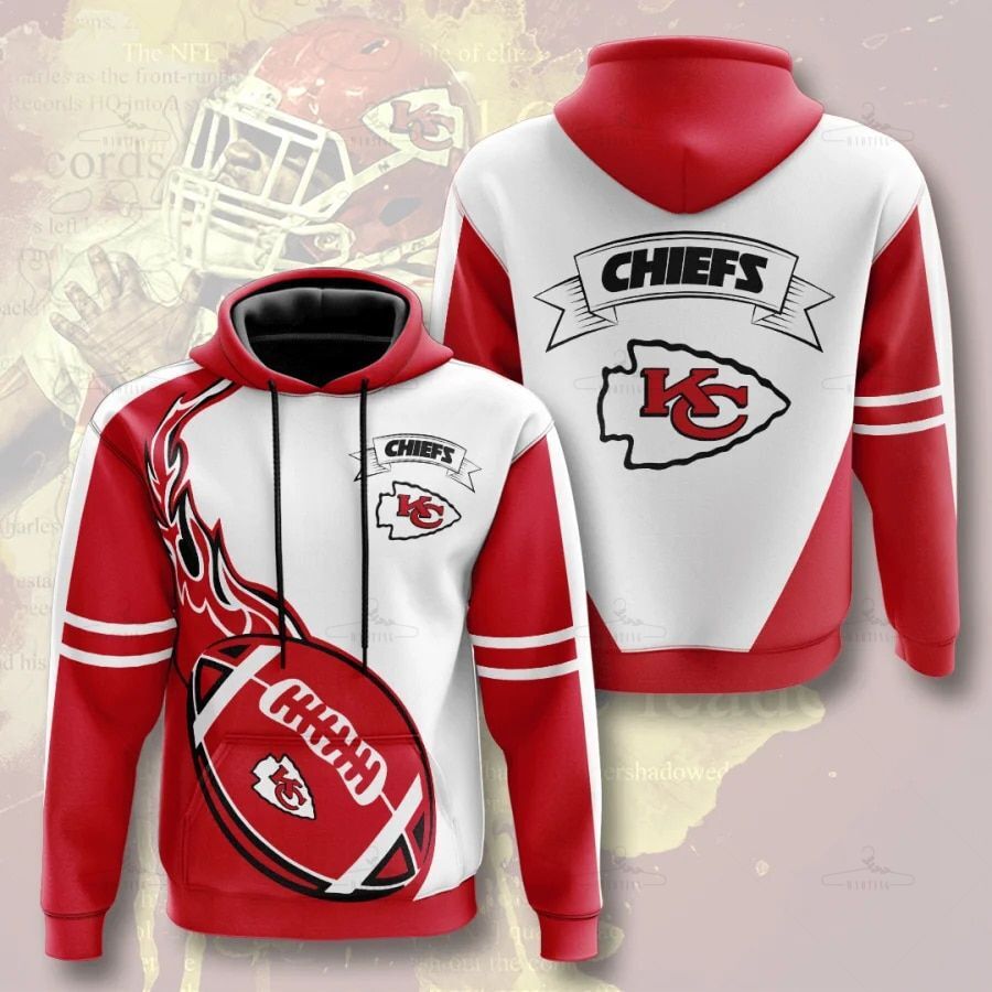 Kansas City Chiefs Hoodie Flame Balls Graphic Gift S