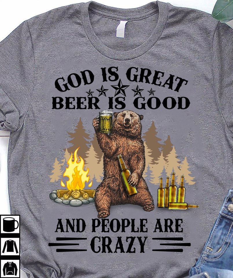 Camping God Is Great T-shirt