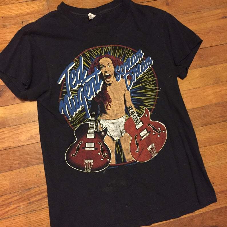 1980s Ted Nugent Scream Dream Vintage Rock T-shirt