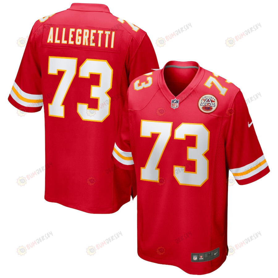 Nick Allegretti 73 Kansas City Chiefs Game Men Jersey – Red