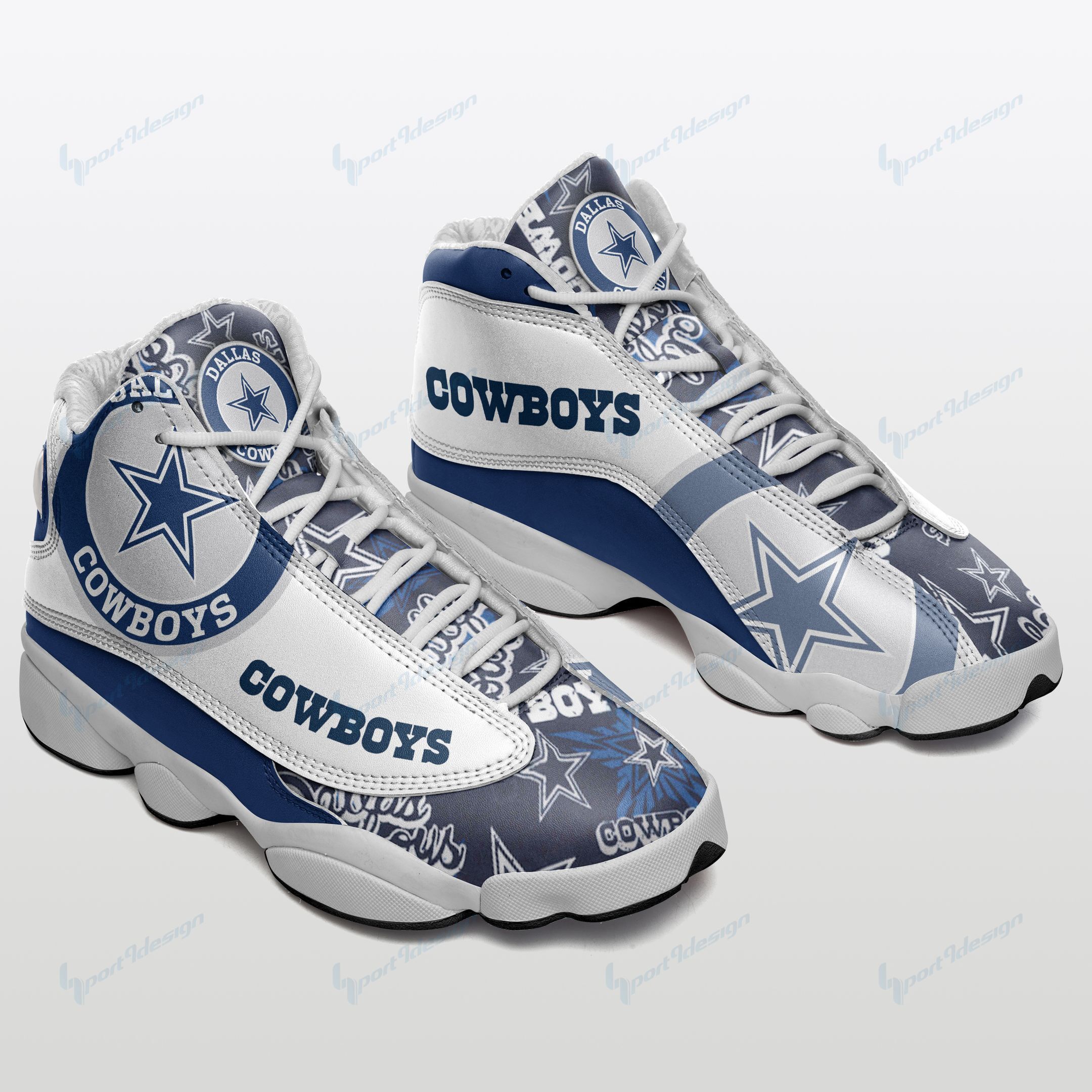 Dallas Cowboys Air JD13 Sneakers 511