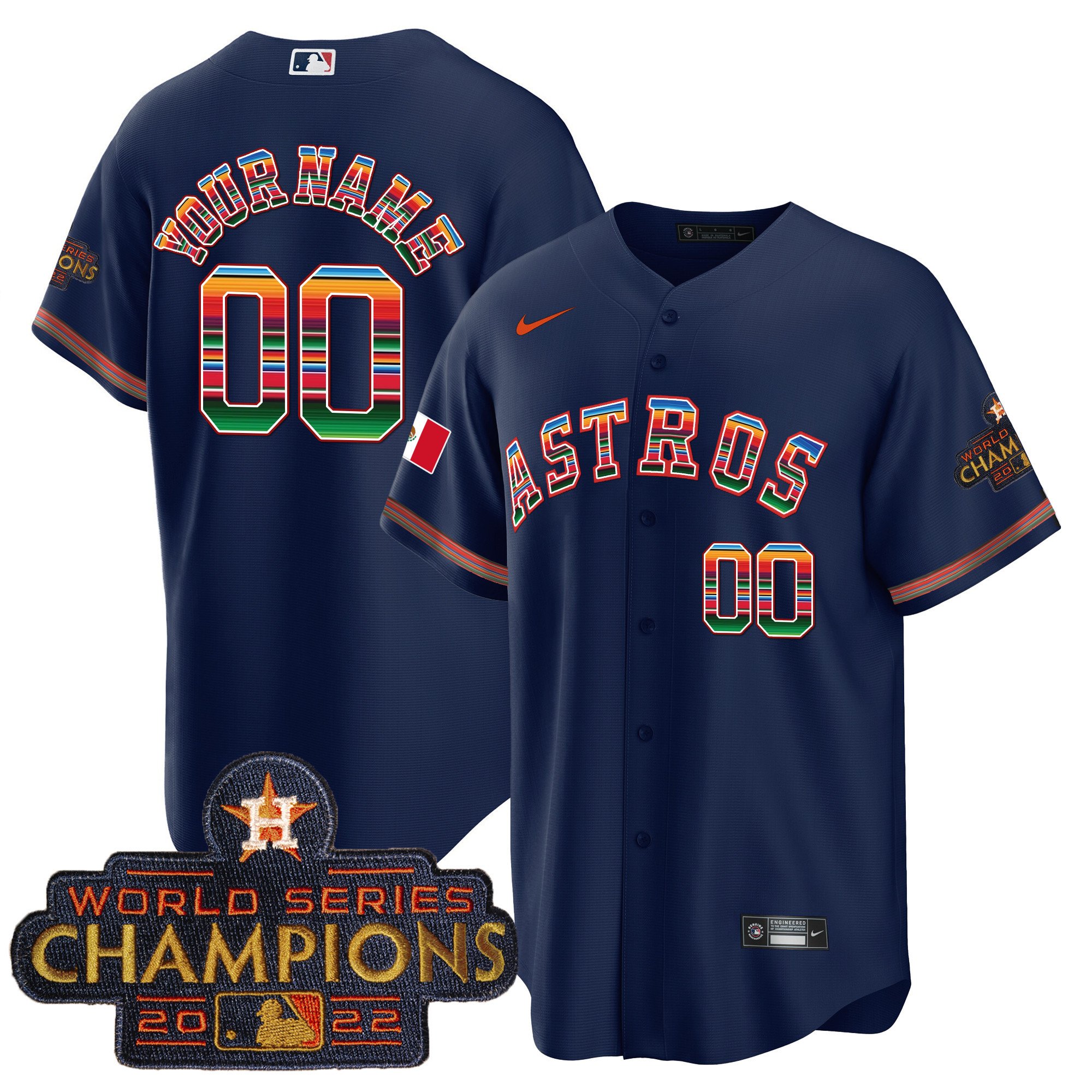 Astros Mexico Cool Base Limited Custom Jersey V2 – All Stitched ...