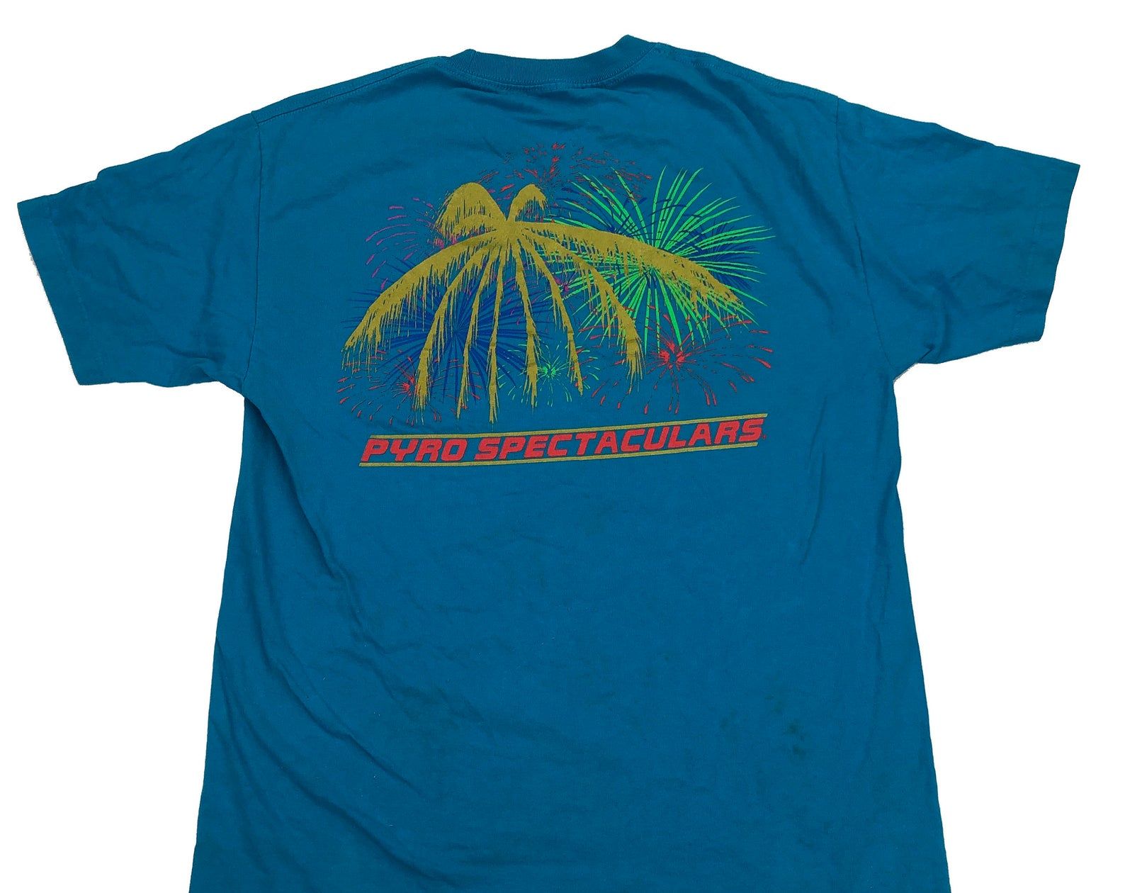 Vintage Pyro Spectaculars Fireworks Pocket T-shirt