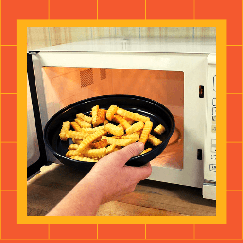 Microwaving homemade fries