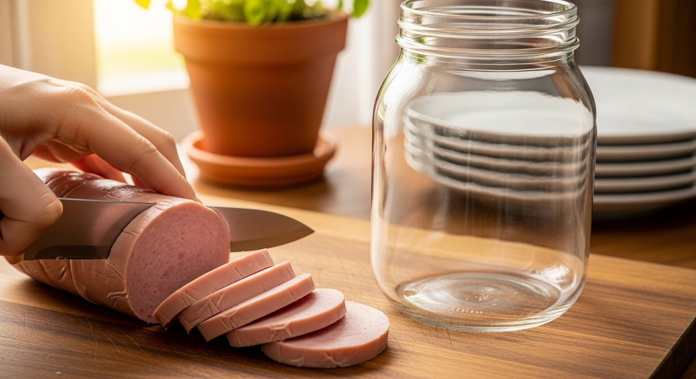 Preparing Bologna for Pickling