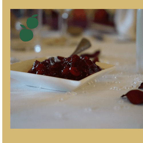 leftover homemade cranberry sauce