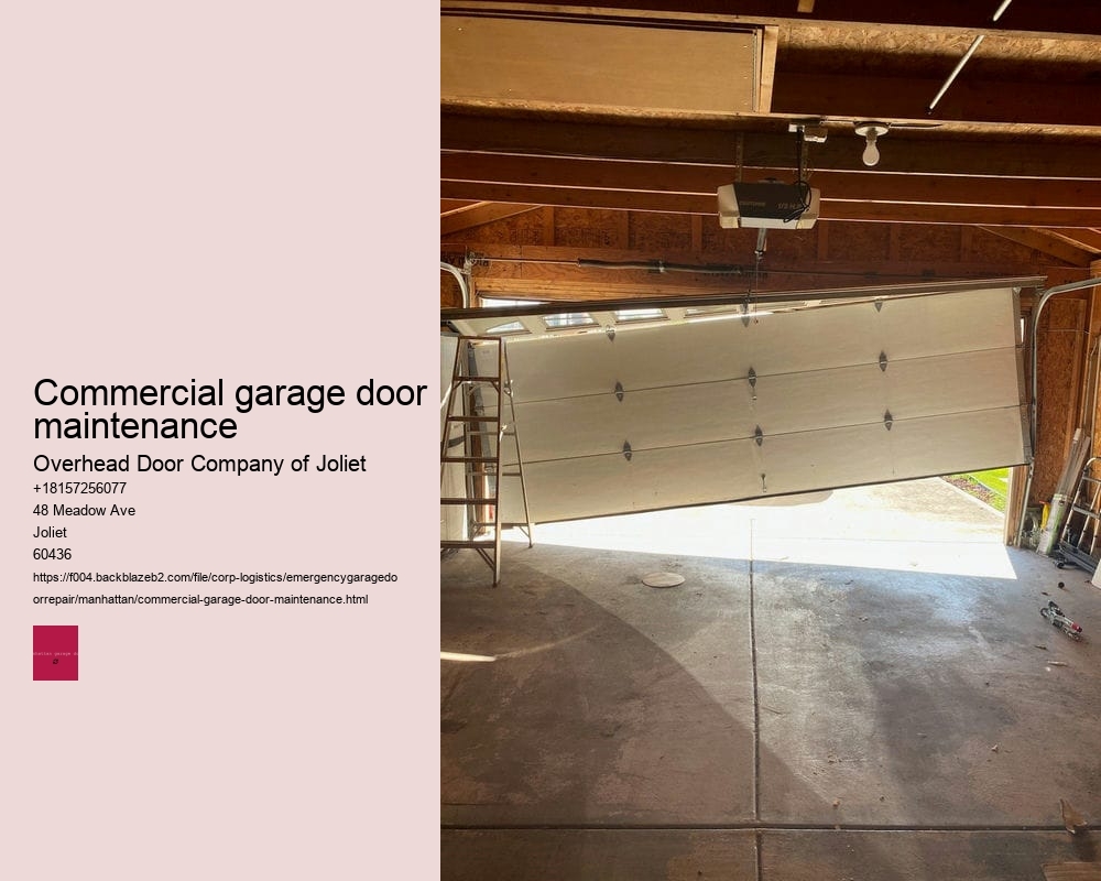 Commercial garage door maintenance