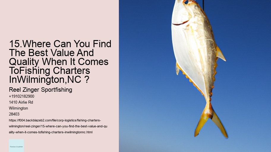 15.Where Can You Find The Best Value And Quality When It Comes ToFishing Charters InWilmington,NC ?