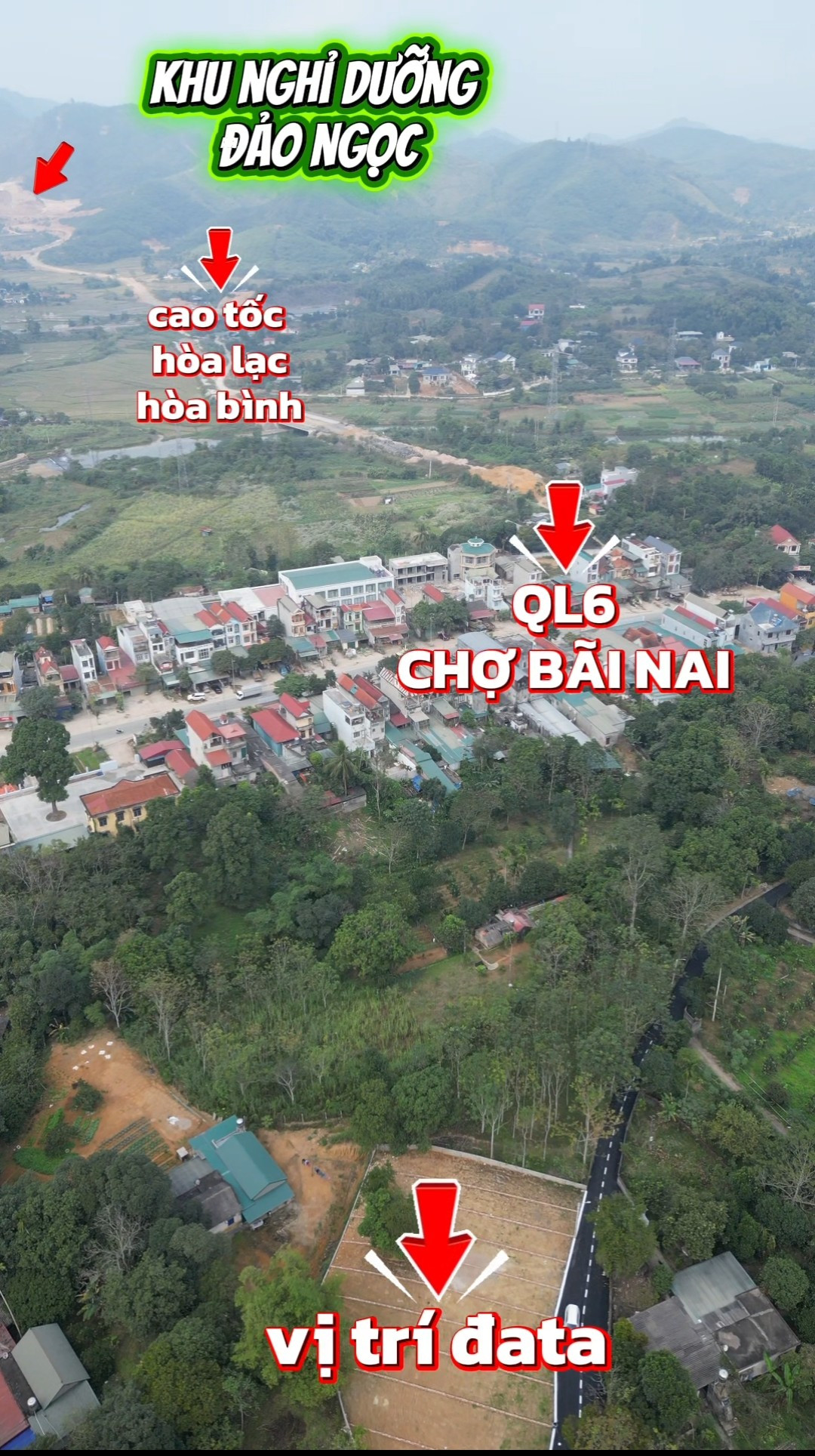 Cơ hội sở hữu lô đất nền tại chợ bãi nai, Kỳ Sơn, Hòa Bình chỉ từ 520 triệu