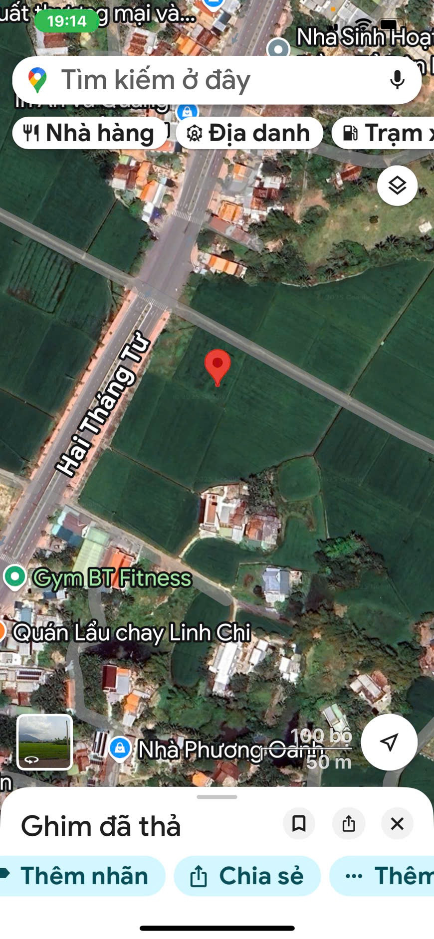 Lô đất trung tâm Thị xã Ninh Hòa, mặt tiền 5.5m, giá 2.5 tỷ