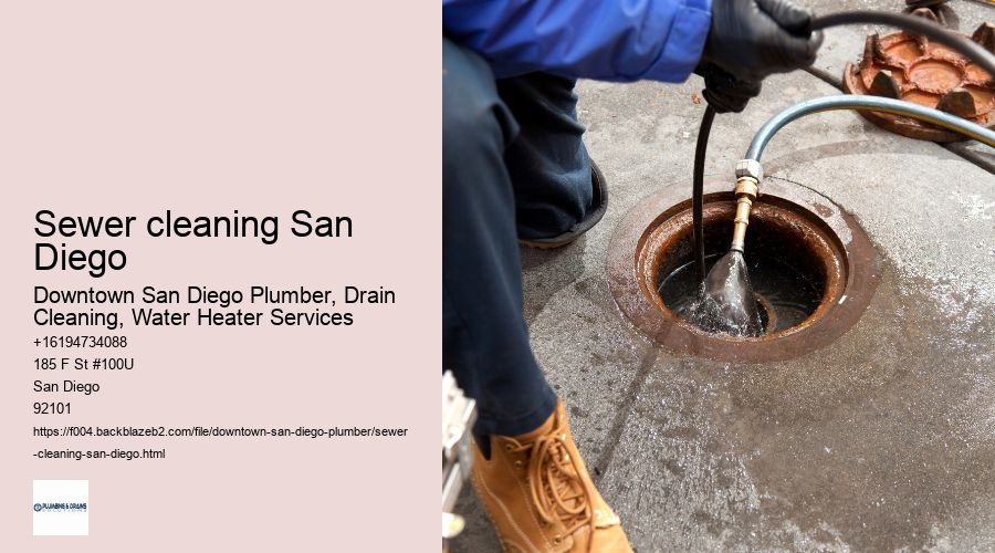 Sewer cleaning San Diego