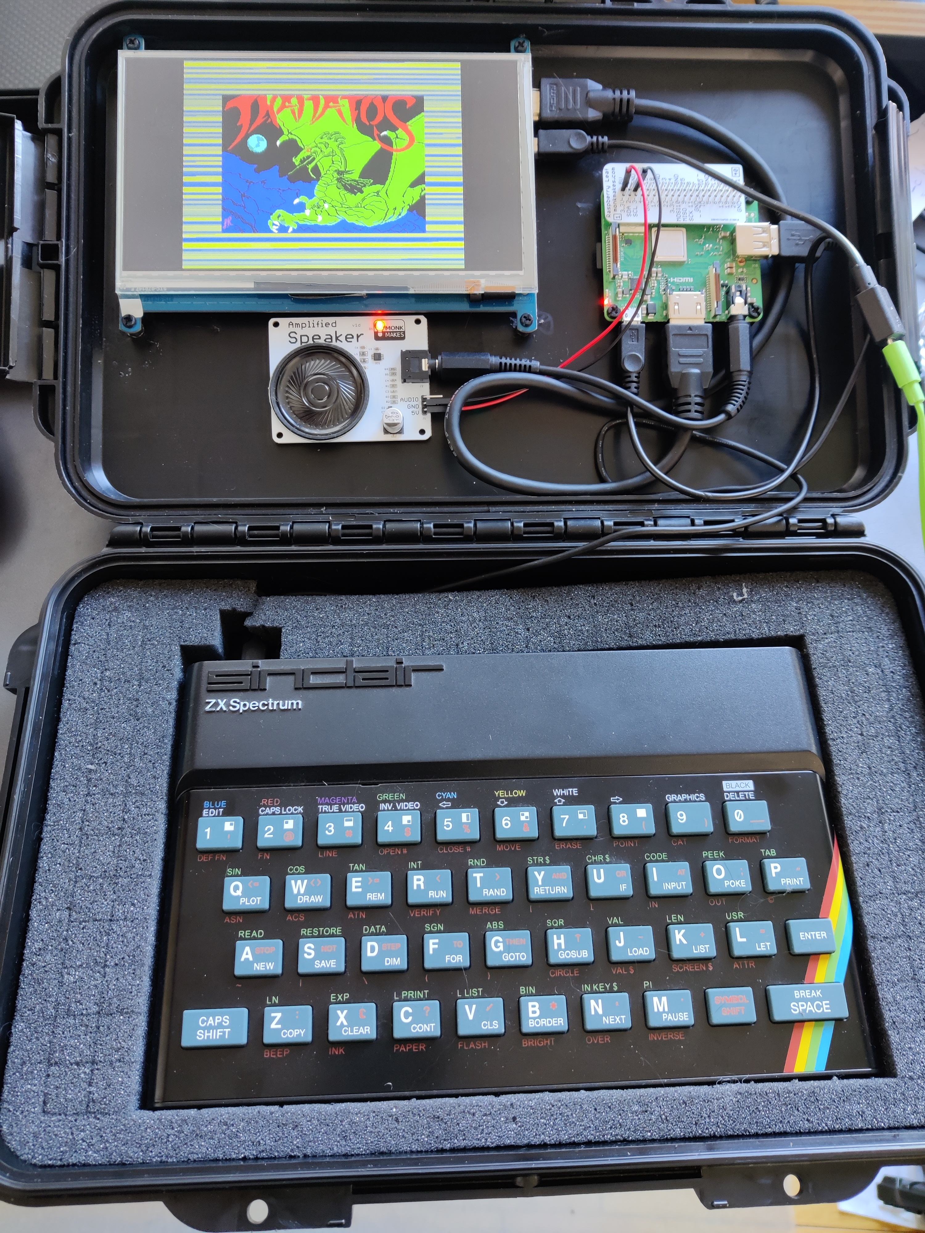 A Spectrum in a self-contained carry case