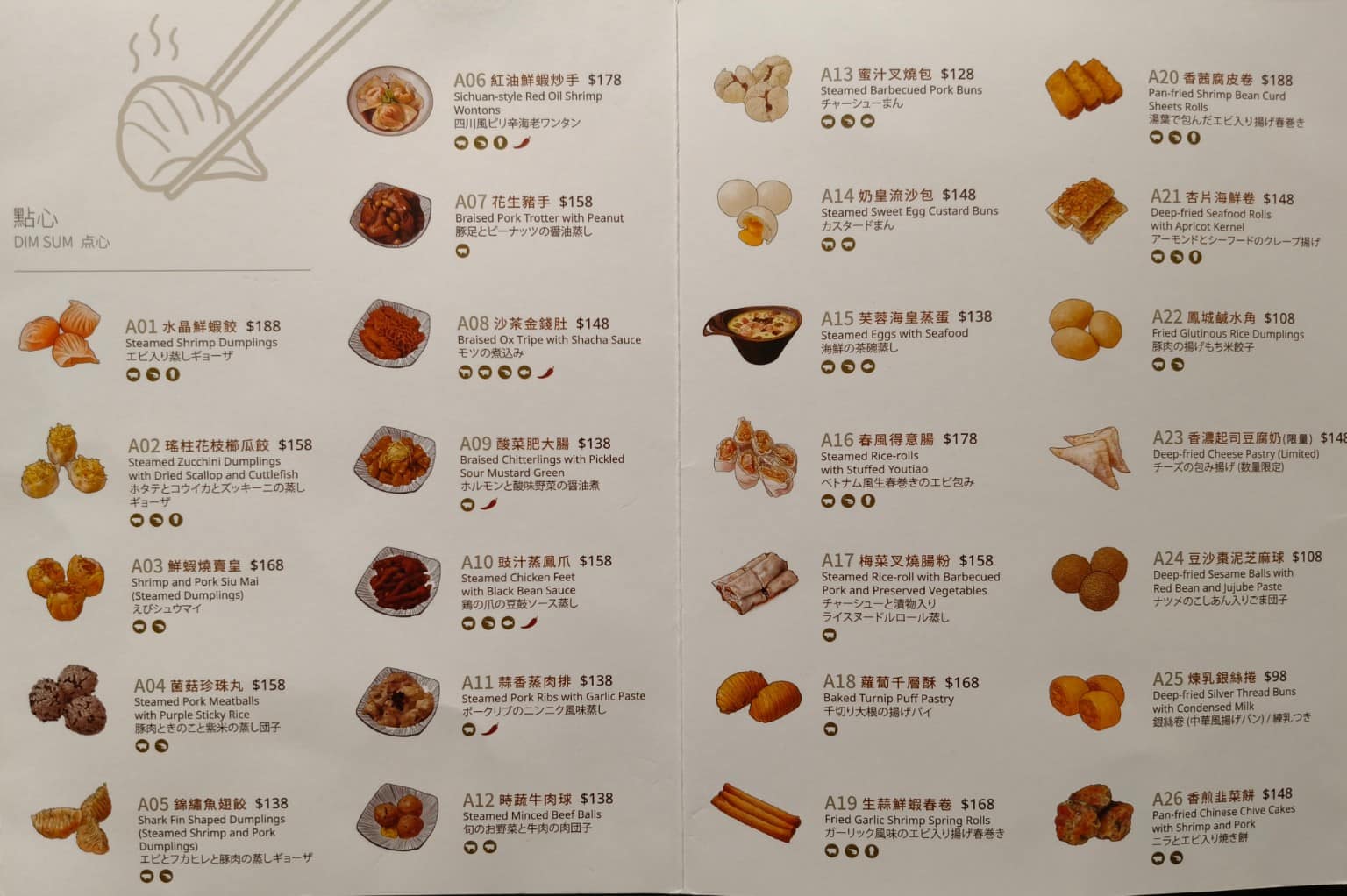 華漾DIM SUM 忠泰樂生活店 忠泰樂生活店菜單 忠泰樂生活店推薦 中山區美食 中山美食 店家菜單