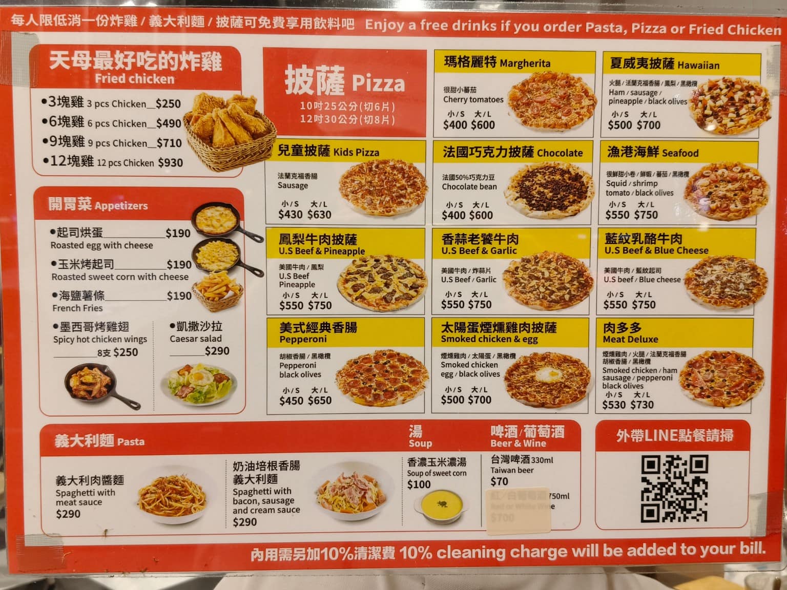 Pino Pizza Pizza菜單 Pizza推薦 士林區美食 士林美食 芝山站美食 美式料理 炸雞 店家菜單
