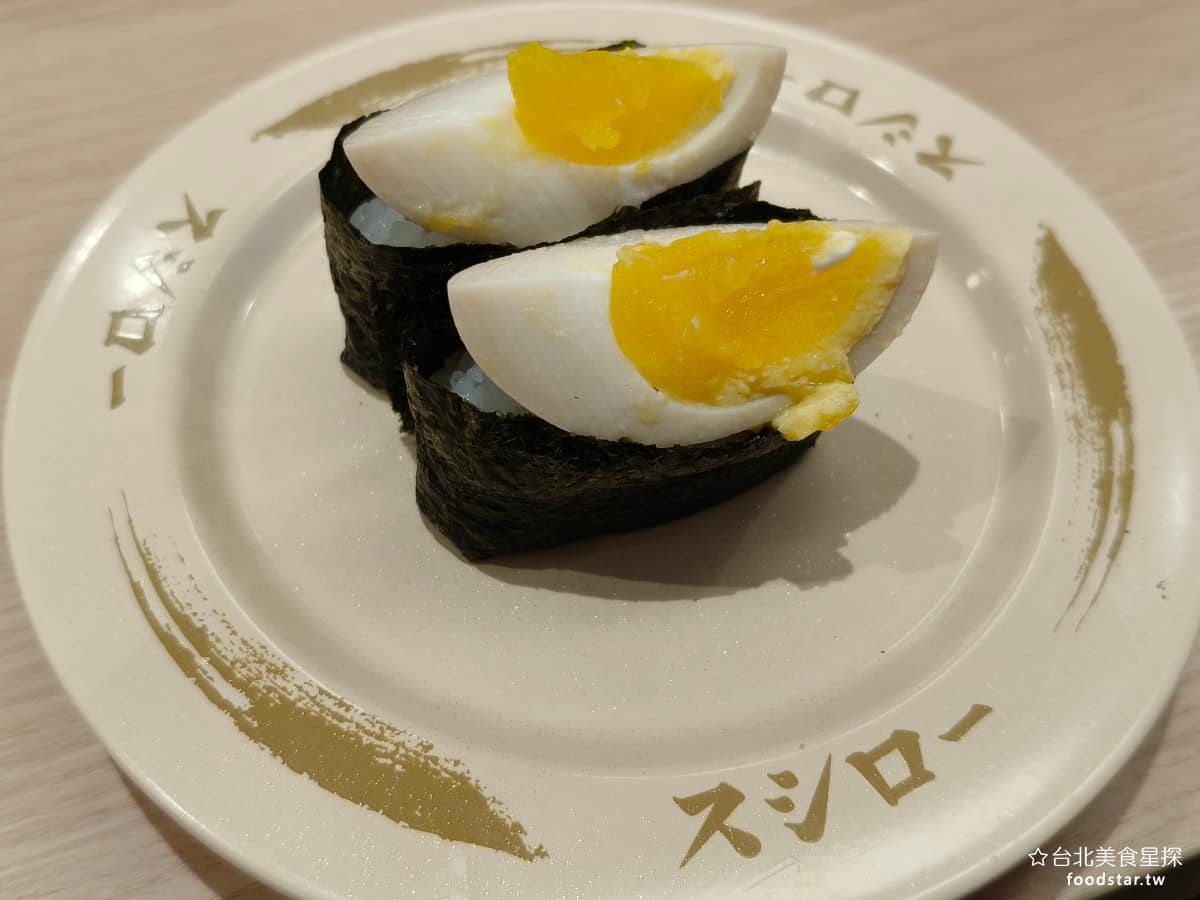 スシロー壽司郎台北內湖美麗華店 スシロー壽司郎台北內湖美麗華店菜單 スシロー壽司郎台北內湖美麗華店推薦 糖心蛋軍艦 因為好奇所以點點看,但只有糖心蛋,吃起來還蠻單調的,建議不要點。 @台北美食星探
