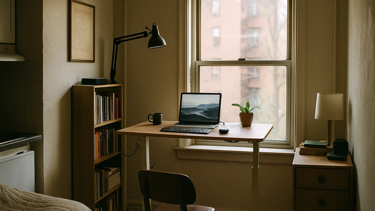 Desk Depth and Width compact desk planning