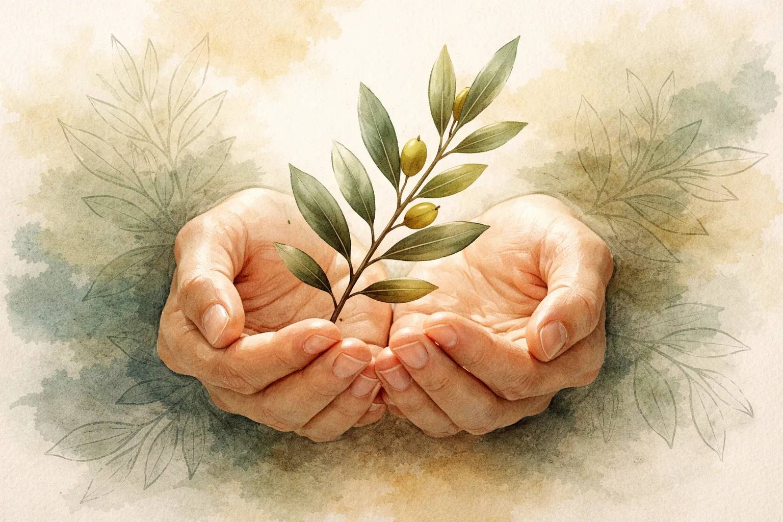 Open hands held together in warm natural light — a symbol of accountability and growth.