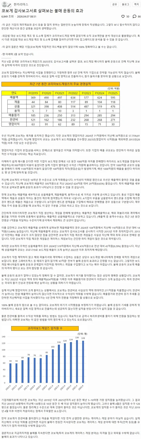 [유머]"완경"이라는 단어 고집하던 코리아보드게임즈 근황