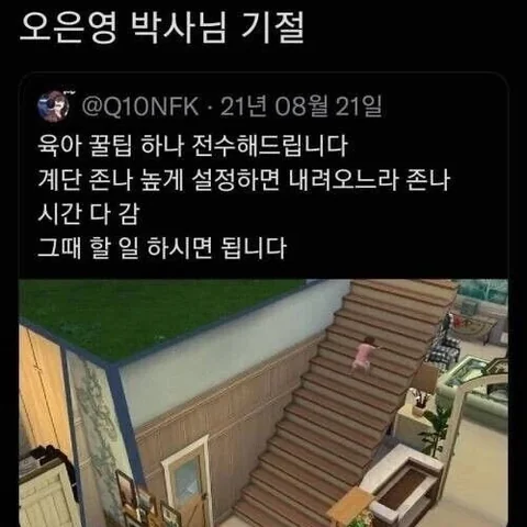 [유머]오은영 박사님도 놀라 눈물 흘리실 육아 꿀팁