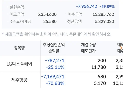 불장에 손절 인증71