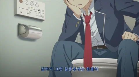 [유머]애니속 어느 흔한 고급 고등학교