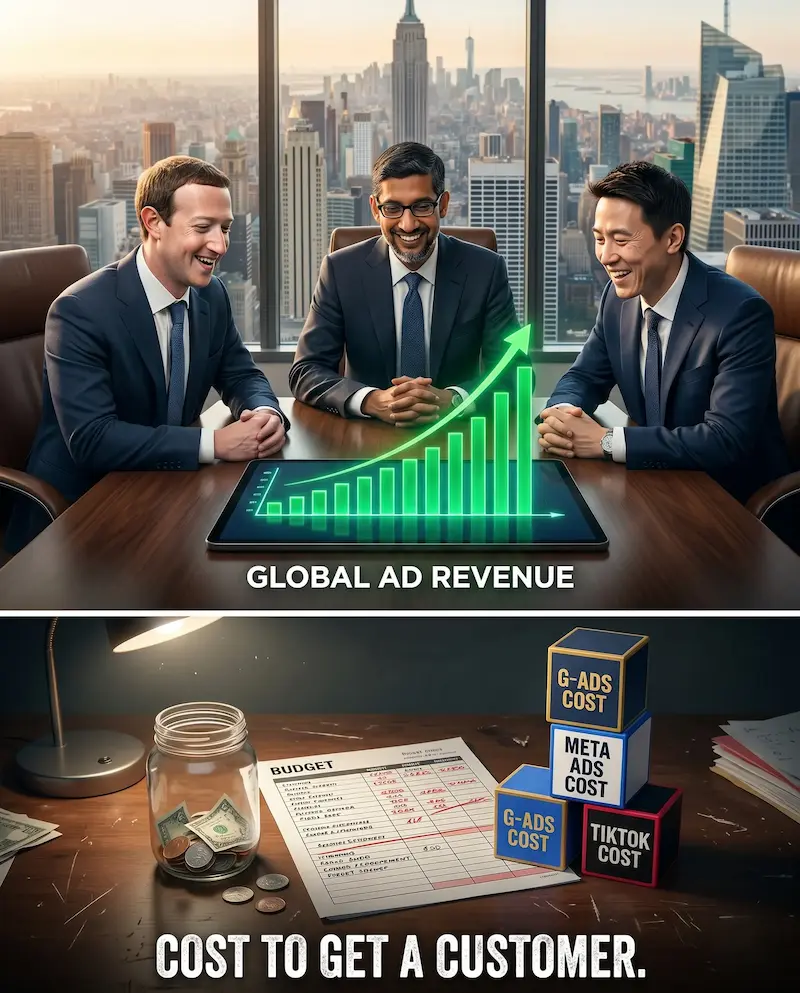 Rising customer acquisition costs over time