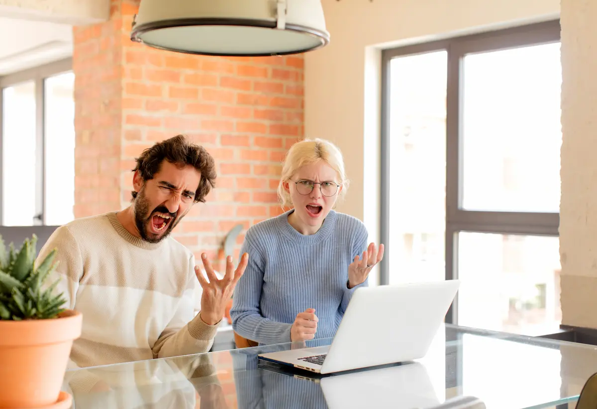 Frustrated couple