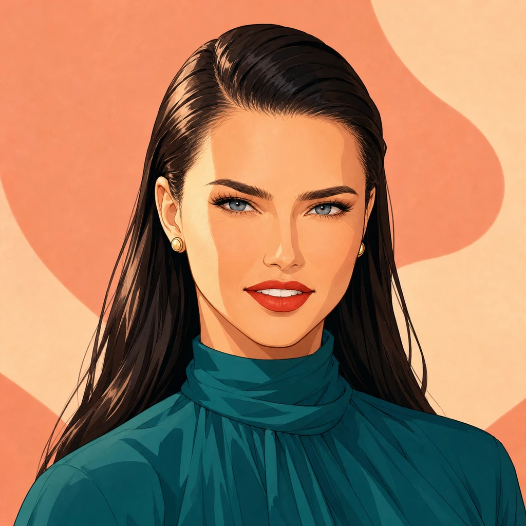 Portrait of Adriana Lima