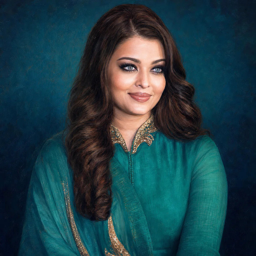 Portrait of Aishwarya Rai Bachchan