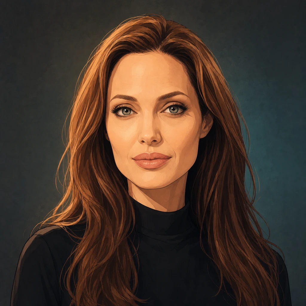 Portrait of Angelina Jolie