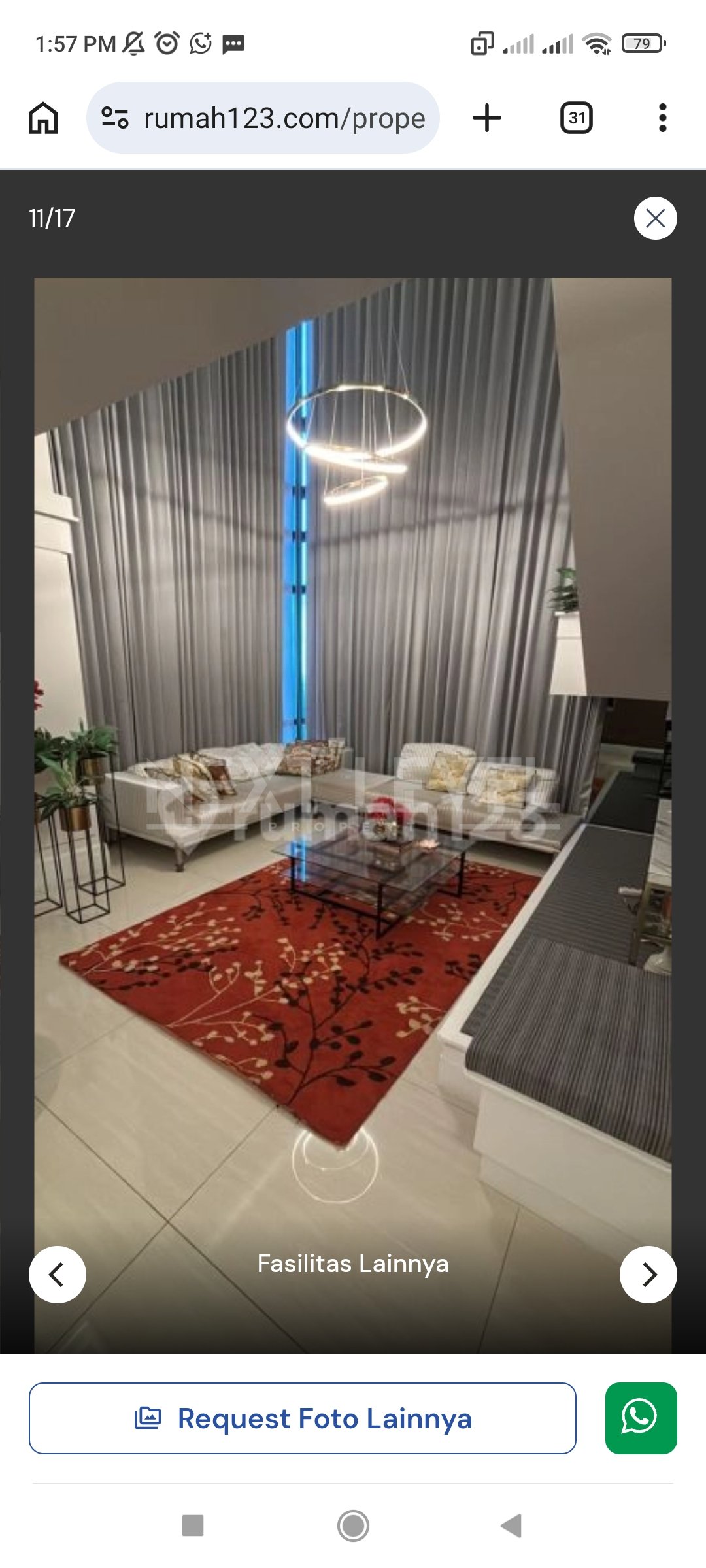 DIJUAL APARTEMEN LA RIZZ MANSION PAKUWON MALL SIAP HUNI FULL FURNISH