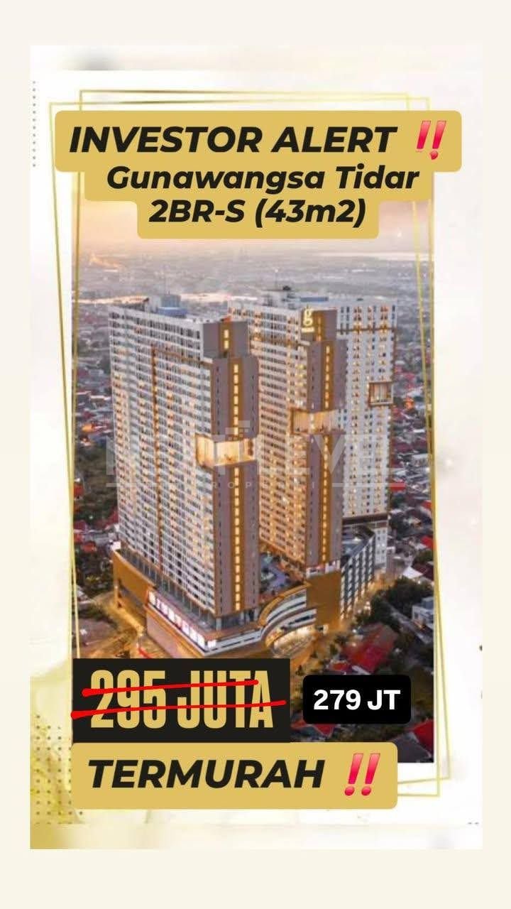 Dijual Apartemen Gunawangsa Minimalis Strategis Siap Huni