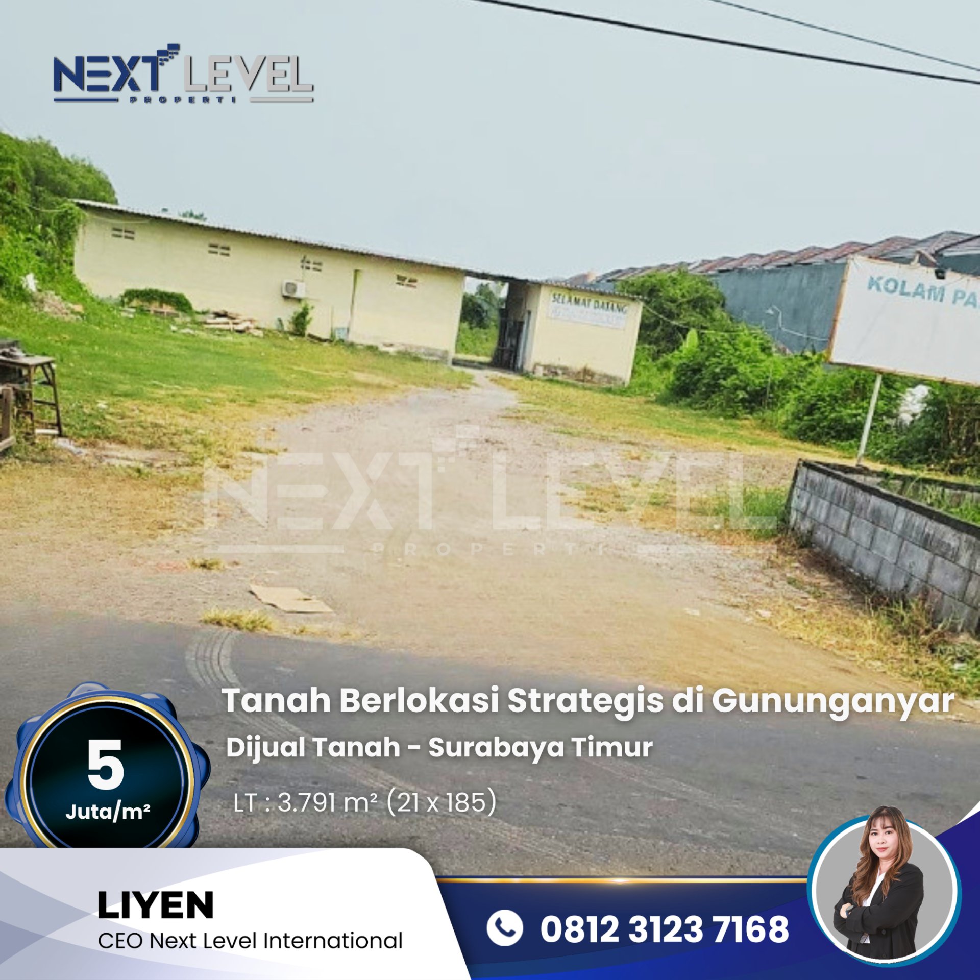Dijual atau Disewakan Tanah Lokasi Strategis - Surabaya Timur