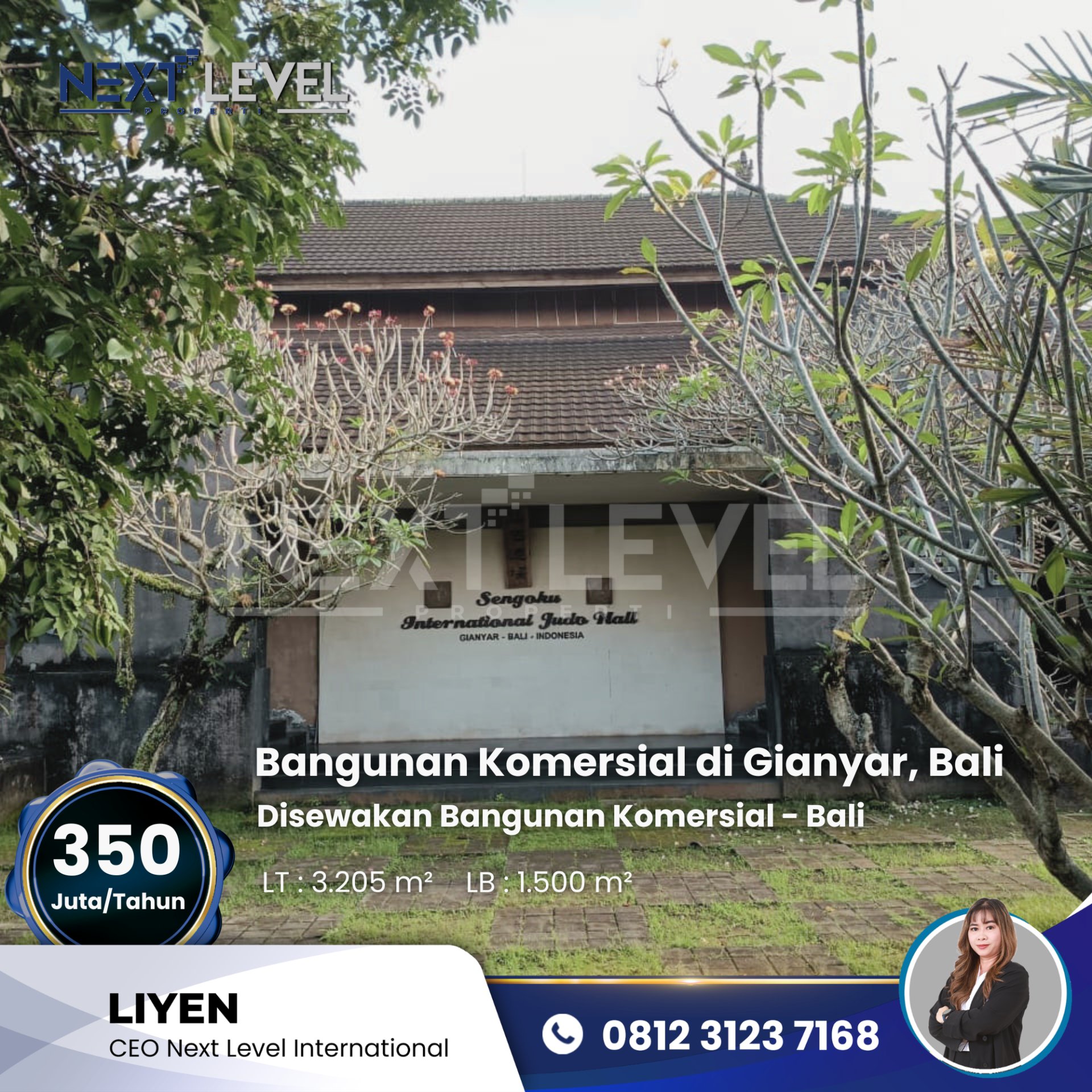 Disewakan Bangunan Komersial 2 Lantai - Gianyar Bali