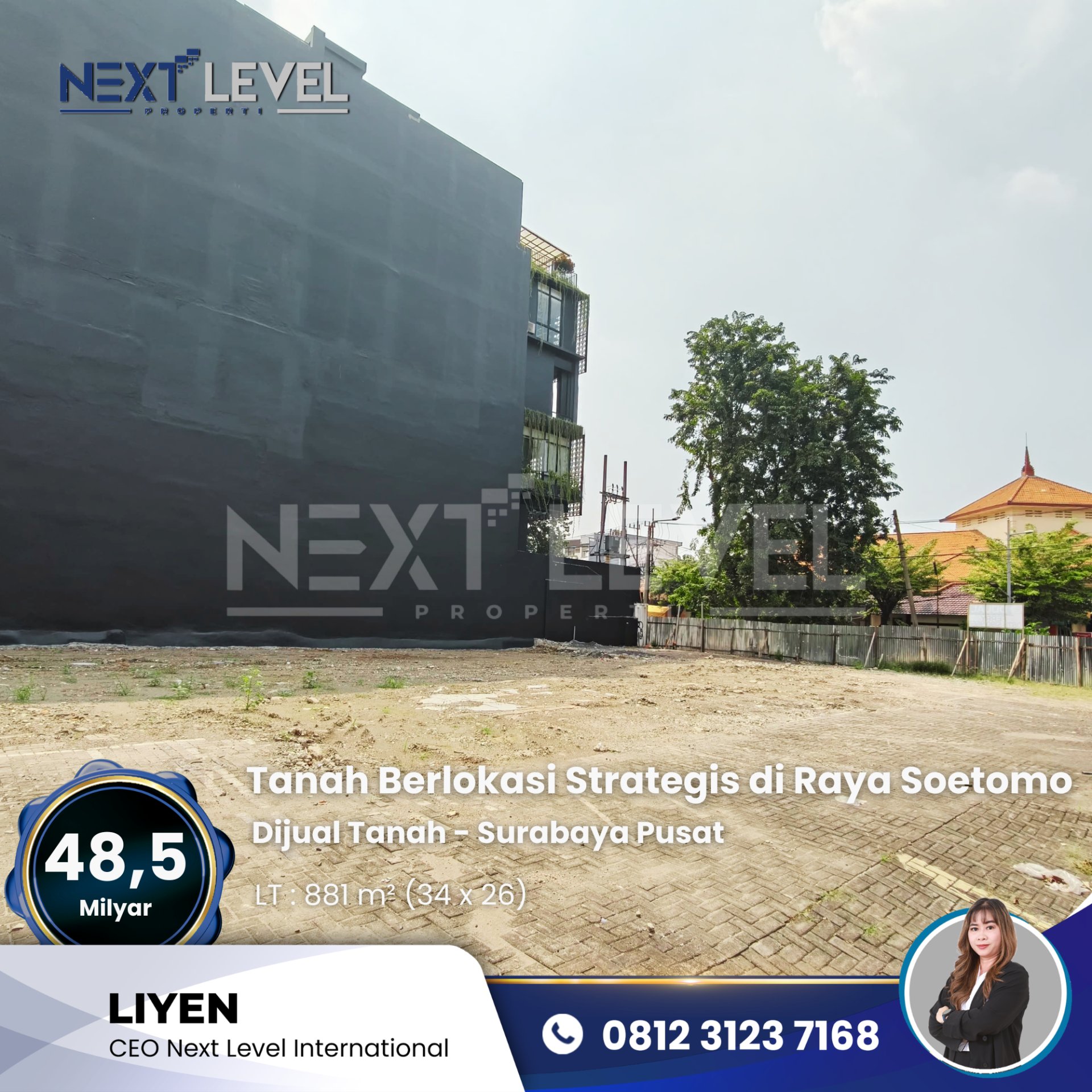 Dijual Tanah Berlokasi Strategis - Surabaya Pusat