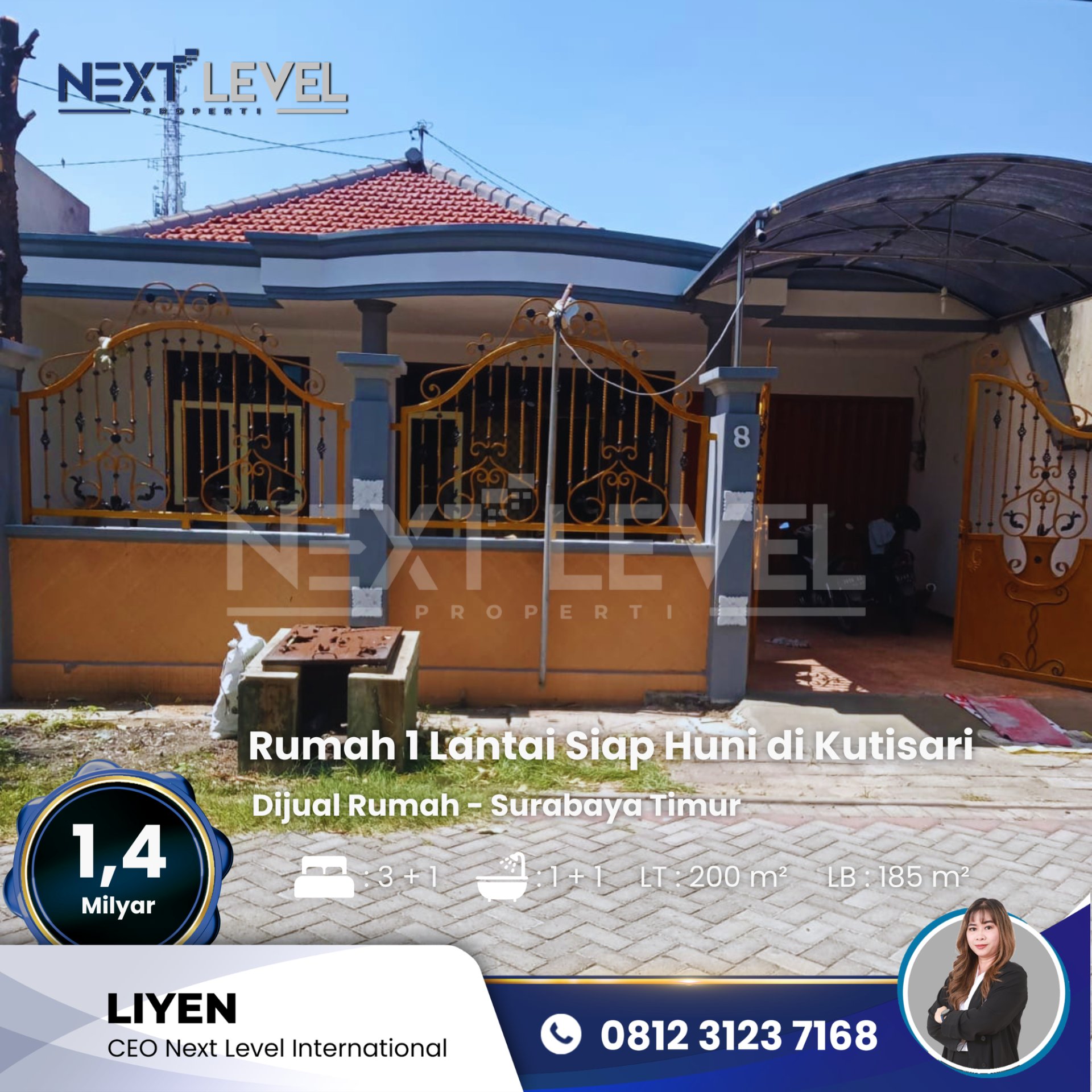 Dijual Cepat Rumah 1 Lantai Siap Huni - Surabaya Timur