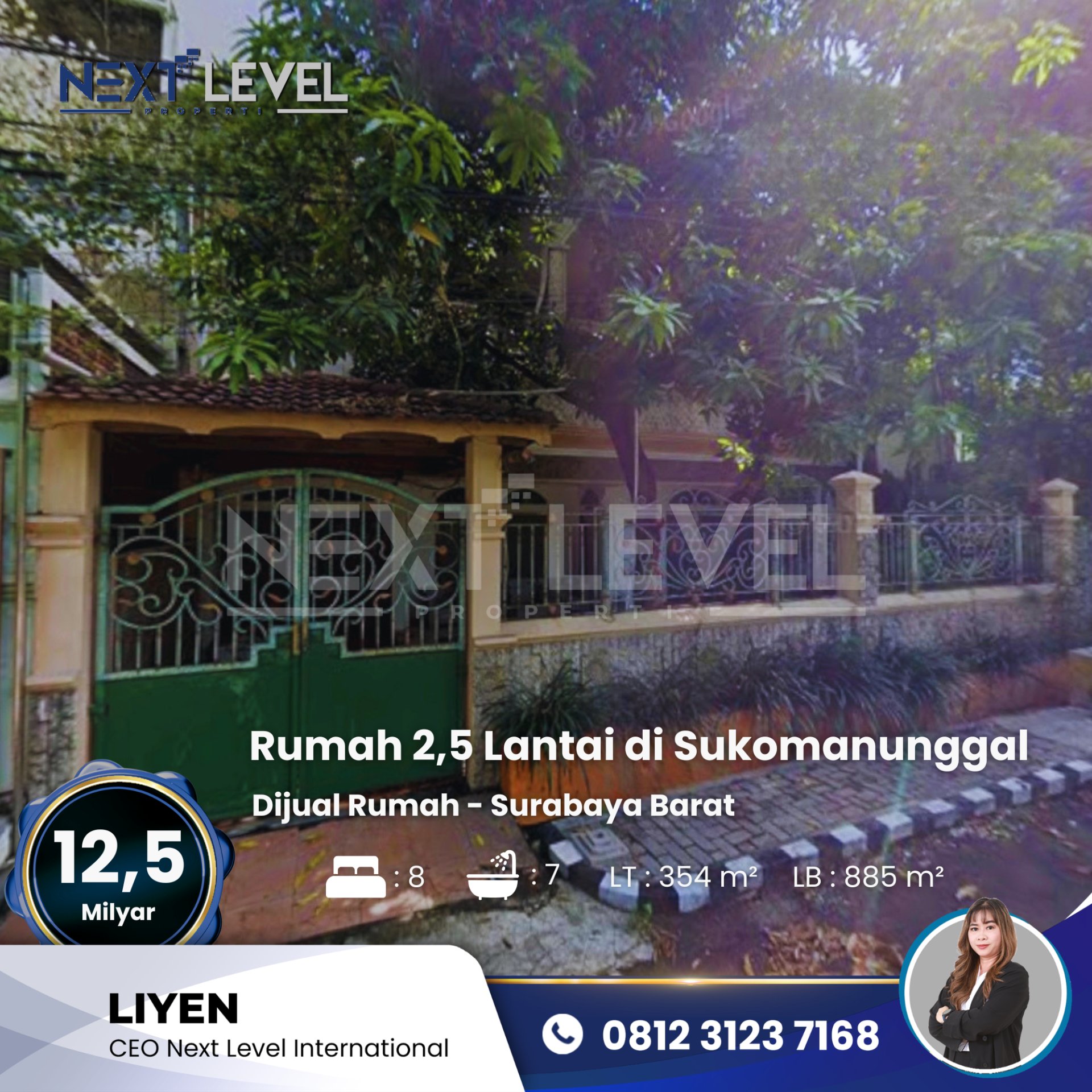 Dijual Cepat Rumah 2,5 Lantai Siap Huni - Surabaya Barat