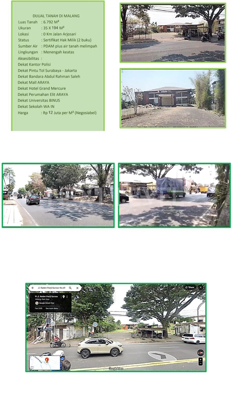 Tanah Nol Km Arjosari Malang