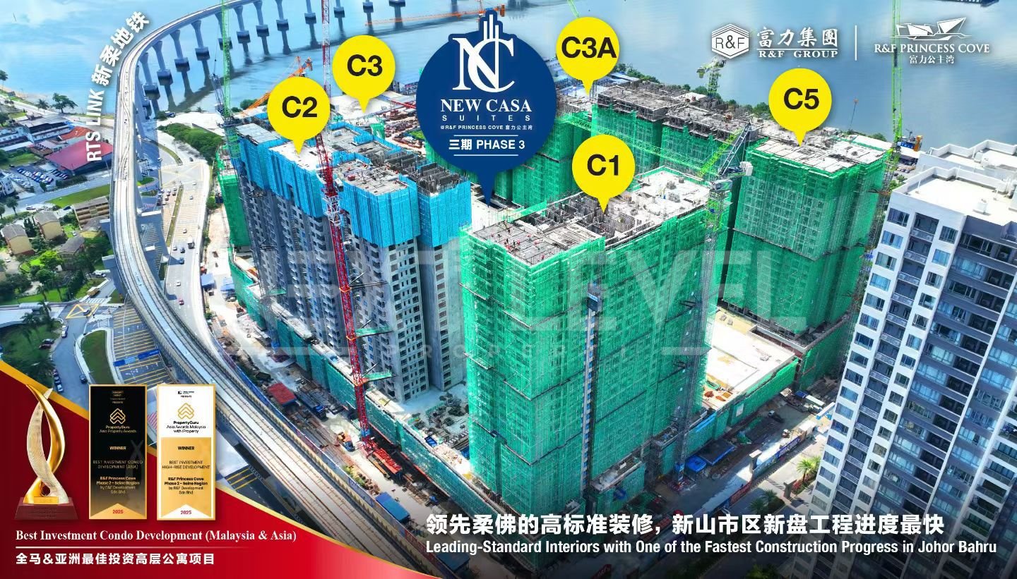 Princess Cove Johor Bahru Malaysia ada banyak pilihan 1BR / 2BR / 3BR / 4BR
