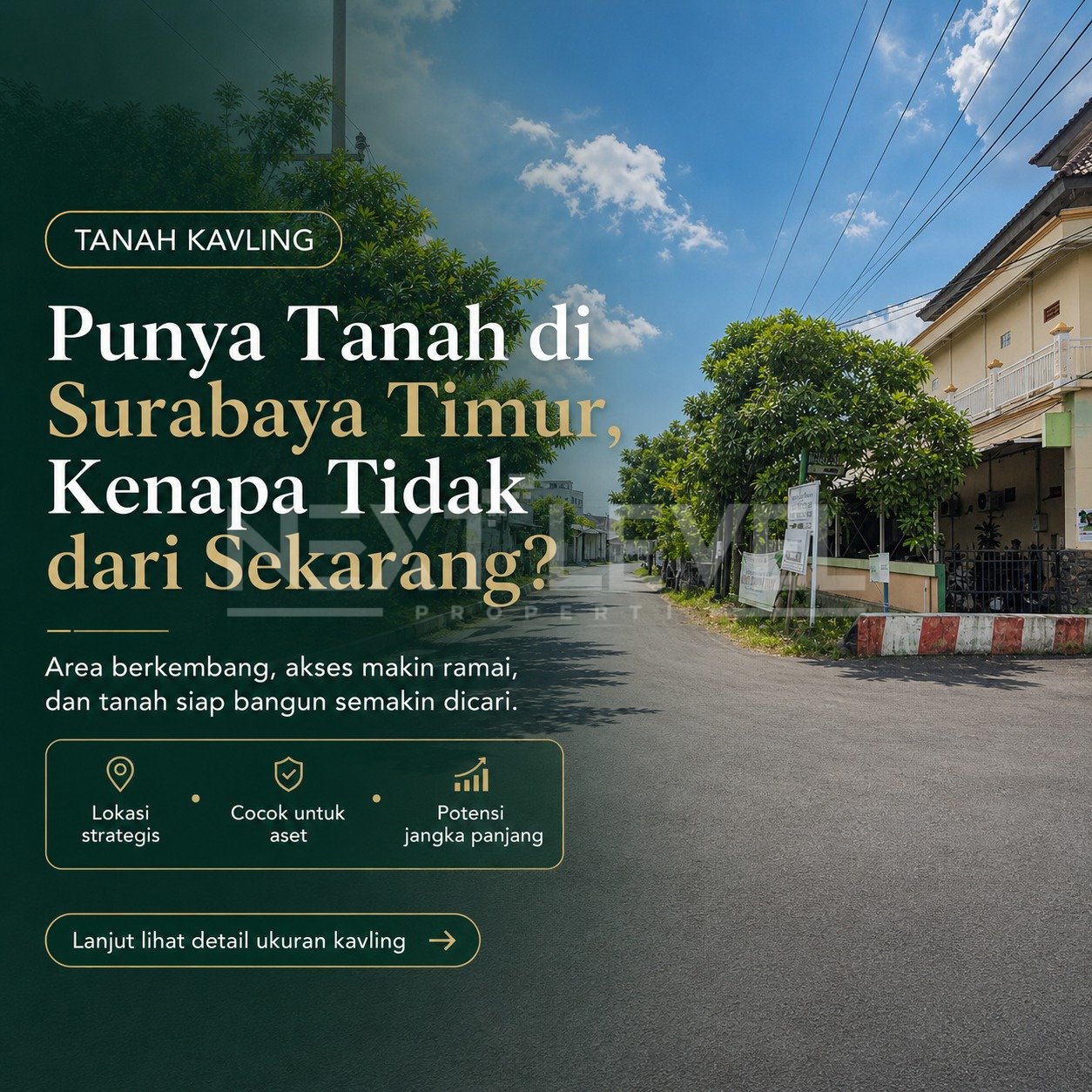 Tanah komersial Surabaya Timur - Lokasi Emas Dekat ITS, Pakuwon, Merr | Cocok untuk kost/kontrakan